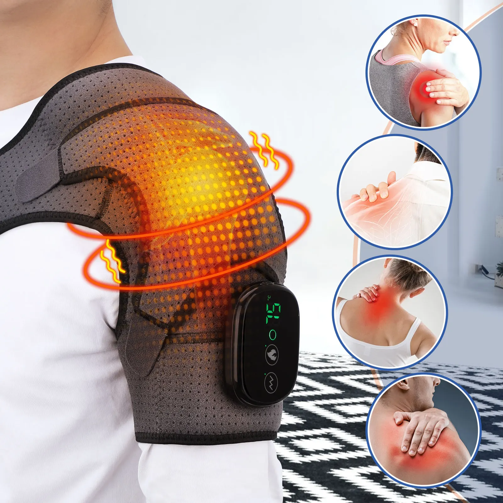 Kebab Shawarma Machine - Electric Heating Shoulder Massage Belt Back
