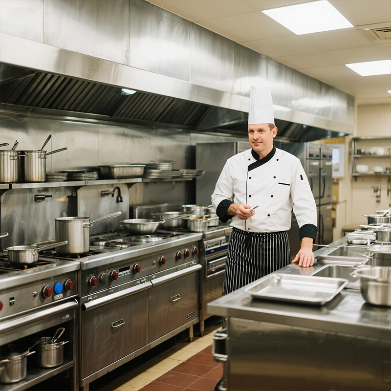 Stainless Steel Fast Food Equi - Commercial Kitchen Gas Line 评论和价格