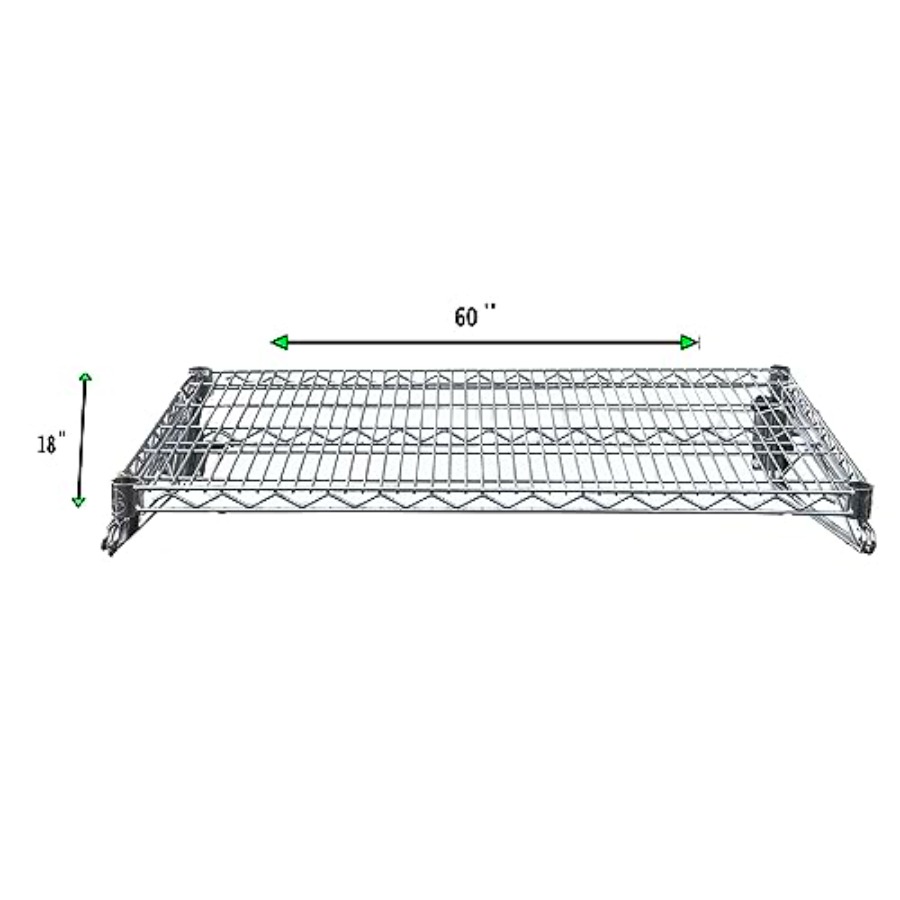 Heavy Duty Chrome Wire Wall Sh - Wall Shelf Commercial Kitchen 评论和价格